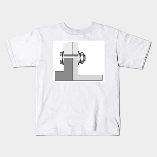 Bolted joint illustration Kids T-Shirt